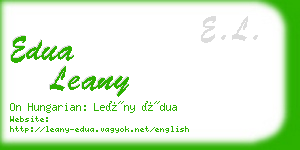 edua leany business card